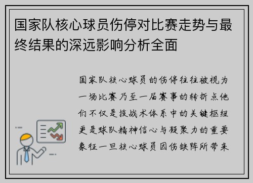 国家队核心球员伤停对比赛走势与最终结果的深远影响分析全面